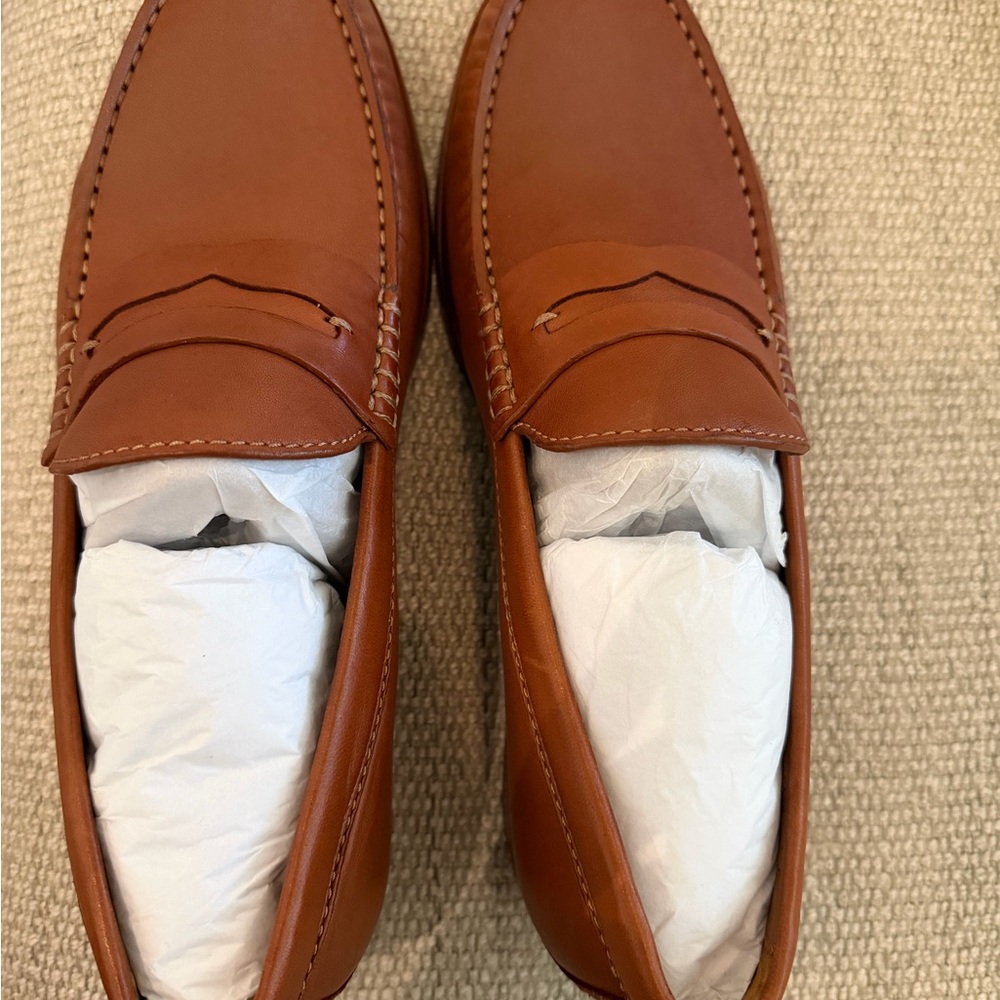 Baldwin Tan Leather Loafers
